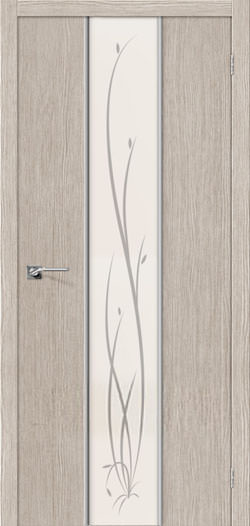 Дверь Финиш Флек Глейс-2 Twig, 3D Cappuccino ДО Дверь Финиш Флек Глейс-2 Twig, 3D Cappuccino ДО